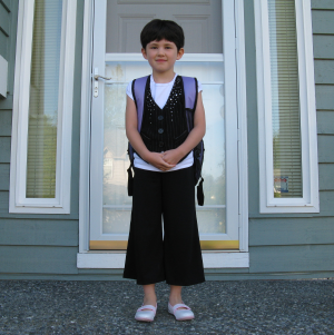 Nana ready for School